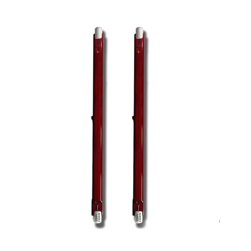 R7s Dimmable, 118mm 500W R7s Infrared Bulbs for U3 Heater, Red Quartz Heating Light Tube 500lm,360° Beam Angle,254mm1300w,2Packs