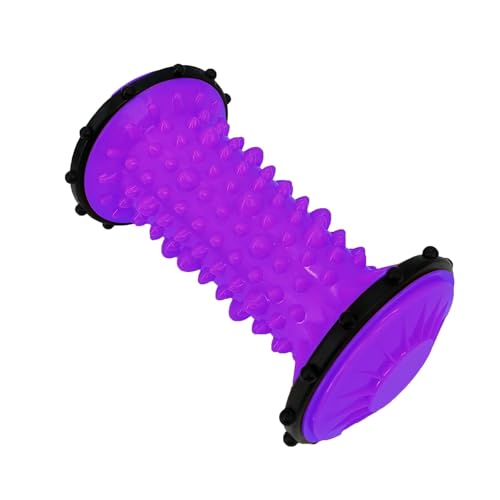 Rodillo de masaje de pies para aliviar la fascitis plantar y el dolor de arco del talón y el pie, masajeador de reflexología para la espalda, la pierna y los músculos de la mano (morado)