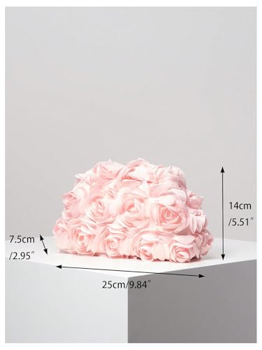 Image of Verdusa Women's 3D Flower Clutch Evening Bag Floral Purses Party Prom Handbags