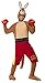 Produktbild Känguru-Boxer-Kostüm Jumpsuit mit Shorts und Schwanz Handschuhe und Kopfteil, Medium
