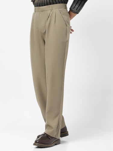 Image of Urbano Fashion Men's Loose Baggy Fit Solid Korean Pants Stretchable