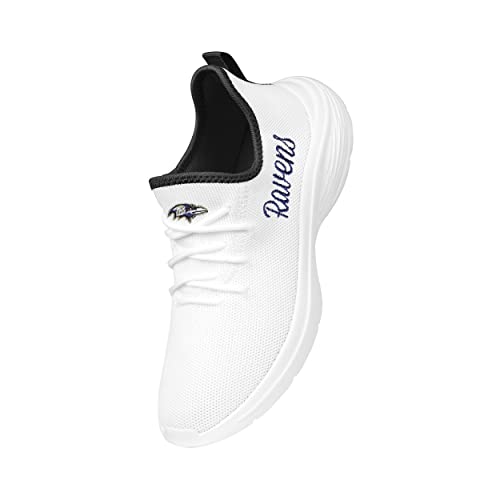 Image of FOCO NFL Womens NFL Team Logo White Athletic Shoes Sneakers