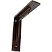 Ekena Millwork BKTMST Steel Bracket Stockport, 2"W x 8"D x 8"H, Antiqued Copper