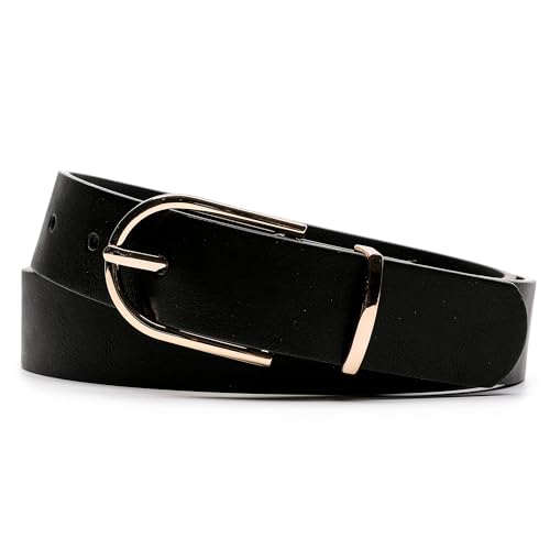 Earnda EB04WCC561AL Women'S Faux Leather Chic Belt cover