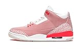 AIR Jordan 3 Retro Rust Pink W 2021 CK9246-600 US Mujeres Talla, Sail/Rust Pink-Blanco-Carmesí, 39 EU