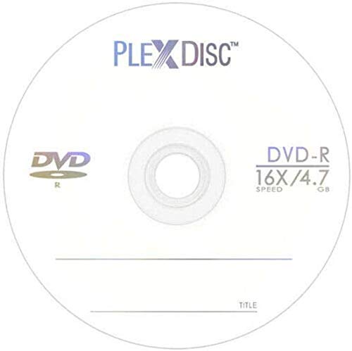 PlexDisc 16x 4.7GB Logo Top DVD-R 600 Disc (No Container) 632-810