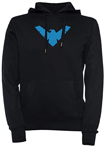 Erido Nightwing Unisexe Homme Femme Sweat-Shirt Sweat À Capuche Pull-Over Noir Taille M Men's Women's Hoodie Black T-Shirt Medium Size M