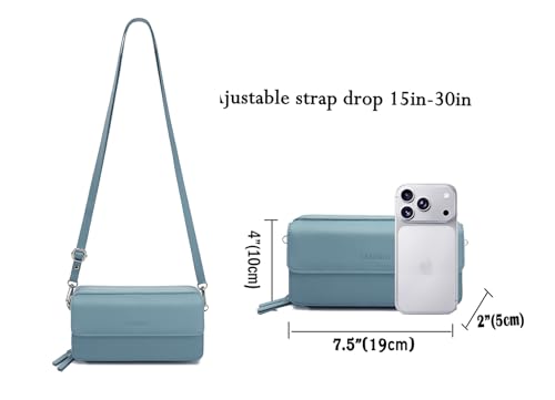 Image of Lanyani RFID Crossbody Wallet Wristlet Purse with Phone Pocket For Women Vegan Leather