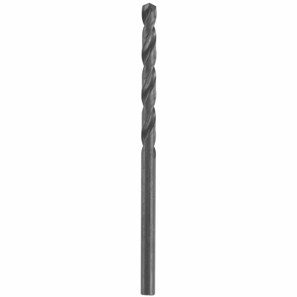 BOSCH BL2643 1-Piece 1/4 In. x 6 In. Extra Length Aircraft Black Oxide Drill Bit for Applications in Light-Gauge Metal, Wood, Plastic