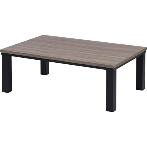 [山善] こたつ テーブル 幅105cm×奥行70cm 長方形 中間入切スイッチ 温度調節無段階 ブラウン HLT-10570(OBR/BK)のサムネイル