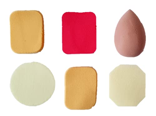 Image of 5Pcs Makeup Sponge Set Multicolor Latex-Free Beauty Blenders for Foundation, Powder & Cream | Soft, Reusable, Easy-to-Clean Blending Sponges for Flawless Makeup Application (Wet & Dry Use)
