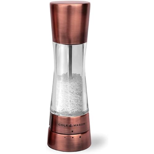 COLE & MASON Derwent Salt Grinder - Copper Mill Includes Gourmet Precision Mechanism and Premium Sea Salt COLE & MASON Derwent Salt Grinder - Copper Mill Includes Gourmet Precision Mechanism and Premium Sea Salt