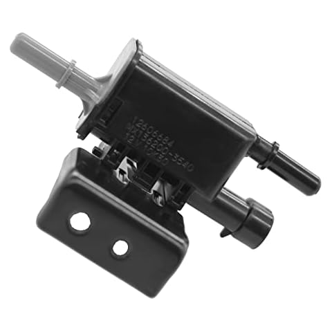 FOKES 12606684 Vapor Canister Purge Solenoid Valve With Bracket fit for Buick Cadillac Chevy GMC Express Silverado Suburban Savana Sierra Yukon Hummer Isuzu Pontiac Saab Saturn Replaces 911-032 Cover