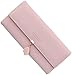 Portafoglio Donna Pelle PU Lunga Portafoglio Grande Portafogli Donna con Portamonete Pendente di Carta Portafoglio Grande Donna con Cerniera Tanti Scomparti (Rosa)