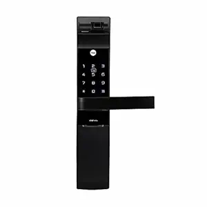 7116 Smart Door Lock with Biometric, Pin, RF Card, Bluetooth, Mechanical Keys & App Enabled Access, WiFi Optional (Black)