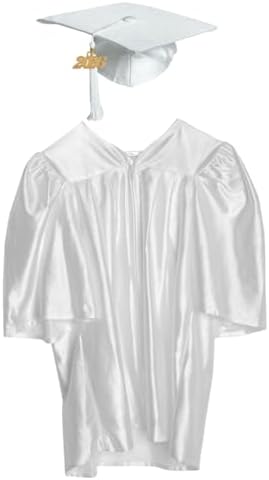 Shiny Child Graduation Cap, Gown, Tassel and 2026 Charm Set, Kindergarten Graduation and Kids Preschool