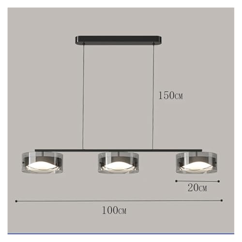Lustres LED à intensité variable via télécommande pour éclairage intérieur moderne - 2
