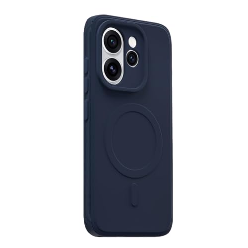 Image of Back Cover | MagFit Ring Design (Non-Magnetic) | Shockproof Case | Anti-Slip Grip | Raised Camera Edges | Slim Protective Case for Oppo Reno15 Pro 5G / 15 Pro Mini 5G (Steel Blue)