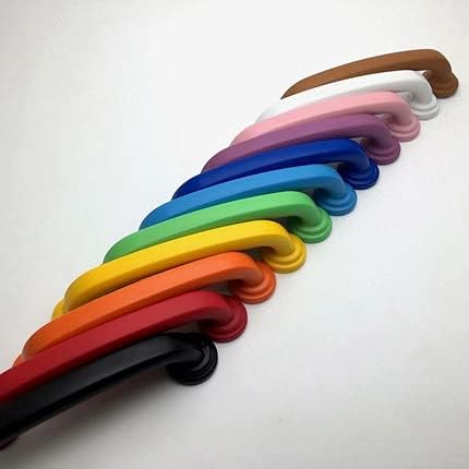 3.75 Colorful Knob Drawer Pulls Cabinet Door Handle Dresser Pull Handles Kids Blue Orange Yellow Red Pink 96mm Furniture - (Color: Orange)