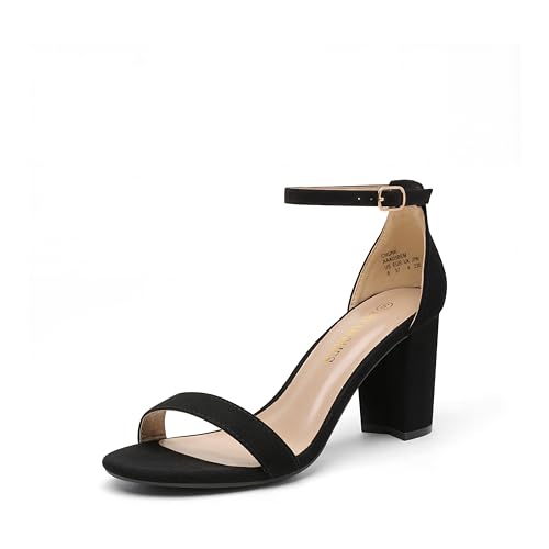 DREAM PAIRS Women's Chunk Low Heel Pump Sandals,Size...
