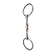 Loose Ring Snaffle Copper Link Happy Mouth Bit for Horses (5 inches)