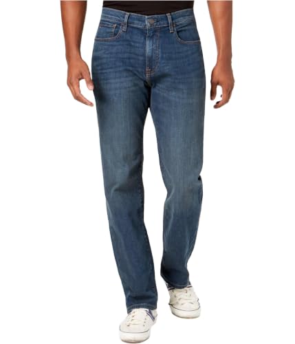 Image of Tommy Hilfiger Mens Denim Regular Straight Leg Jeans