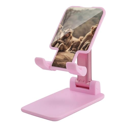 Support de téléphone bureau pliable réglable singe universel stable