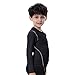 LANDUNSI 1 or 2 Pack Youth Boys Compression Shirt Athletic Long Sleeve Football Undershirt Soccer Sports Base Layer Top Black