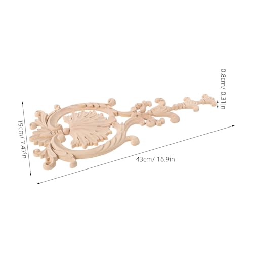 Apliques de madera tallada para muebles y decoración de puertas 8