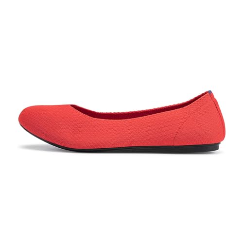 Image of Frank Mully Women's Ballet Flat Shoes Knit Dress Shoes Round Toe Slip On Ballerina Flats for Woman Low Wedge Comfort Soft
