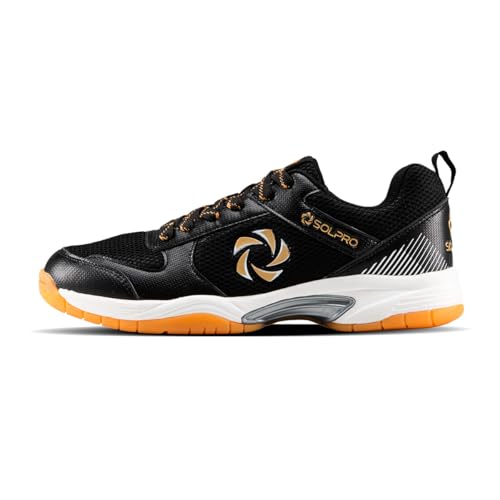 Image of SOLPRO Power Smash Badminton Shoes | Flex Support Outsole | Court Grip | Shock Absorbing Cushion | Breathable Mesh Upper | Stability Ridges