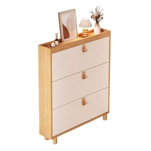 Armoire chaussures tiroirs rabattables et structure autoportante