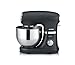 SEVERIN Robot kuchenny, duża maszyna do ugniatania ciasta 3 kg ciasta, wytrzymała maszyna do ciasta z hakiem do zagniatania, mieszadło płaskie i trzepaczka, 1000 W, czarna, KM 3897