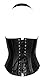 Zado Corsage aus Leder, Schwarz, M