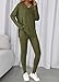 BTFBM Two Piece Sets For Women Fall Fashion 2025 Casual Lounge Matching Set Airport Travel Outfit Workout Clothing(Army Green, Large)