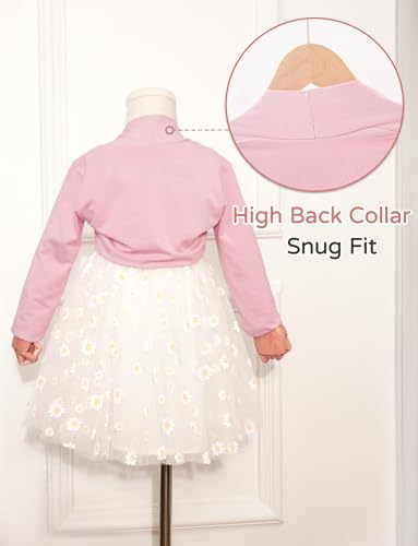 Happy Cherry Bolero Shrug for Kids Girls Ballet Dance Long Sleeve Cropped Cardigan Open Front Wrap Top Dress Cove Up Tops2