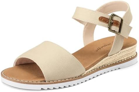 mysoft Women's Comfortable Wedge Sandals Casual Espadrilles Ankle...