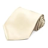 tiemart Seashell White Necktie