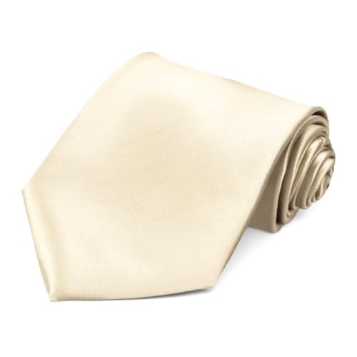 tiemart Seashell White Necktie