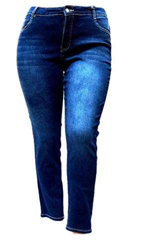 L’square/Jack David/Be By Hailey Dark Blue Women's Plus Size Denim Jeans Stretch Bootcut/Skinny Pants4