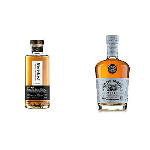 BEVERBACH Tri-Cask Single Malt German Whiskey, Deutscher Single Malt Whisky 43% vol. 0.7 l & Hardenberg Club Whiskey - Straight WHEAT Whiskey(1 x 700 ml) Cover
