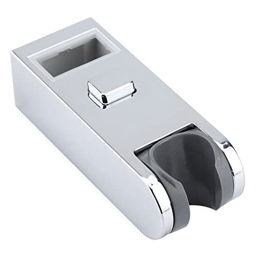 LiebeWH Adjustable Shower Head Holder Hand Shower Slide Bracket Square Height Shower Slider Bar Chrome for Bathroom