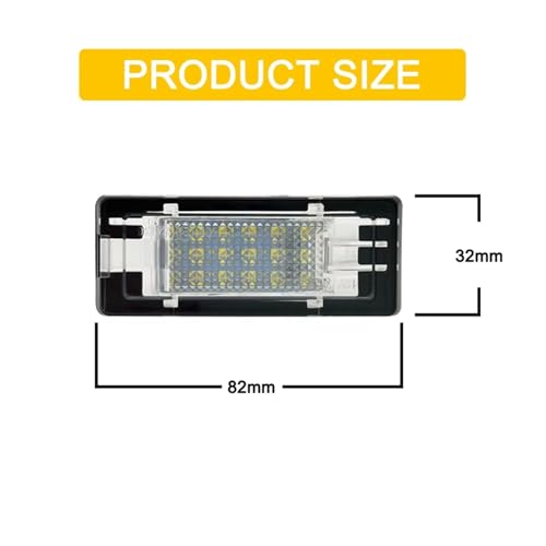 Lámpara matrícula LED 12V para Dacia Duster 2 y Lodgy 4