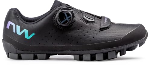 Northwave Hammer Plus WMN MTB Shoes, Black/Iridescent, 37, Pair