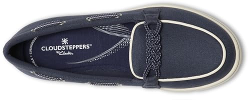 Clarks Clarks Women's BreezeSky Bay CloudSteppers Loafer, Navy Canvas, 9.5