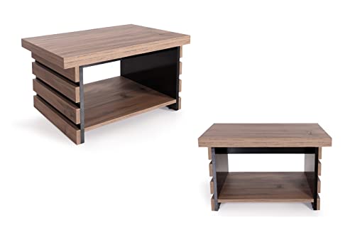 Casa-Mare-87-Wood-Office-Furniture-Set-of-4pcs-Executive-Desk-wLeather-Pad-Large-Storage-Cabinet-wChrome-Handles-Legs-Modern-File-Cabinet-Coffee-Table-Sturdy-Farmhouse-Home-Workstation