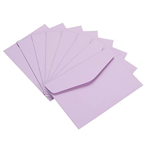 Mini enveloppes en papier violet de qualité pour cartes de visite et notes de vœux