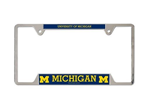 Wincraft NCAA Official University of Michigan Wolverines Metal License Plate Frame