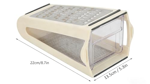 Rallador de Queso con Contenedor de Plástico Blanco miniatura 3
