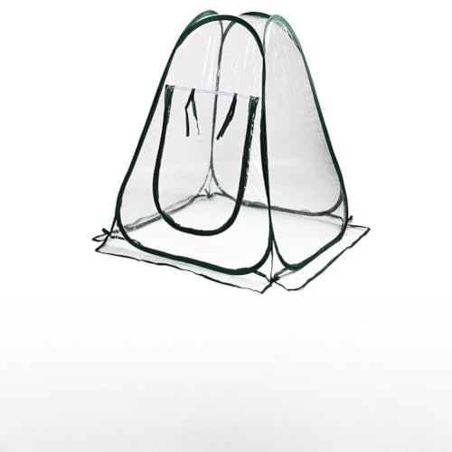 BEAZOOM - Mini serra per piante da interno ed esterno, piccola tenda da giardino portatile con copertura in PVC e cerchio in acciaio, 60 x 70 x 80 cm